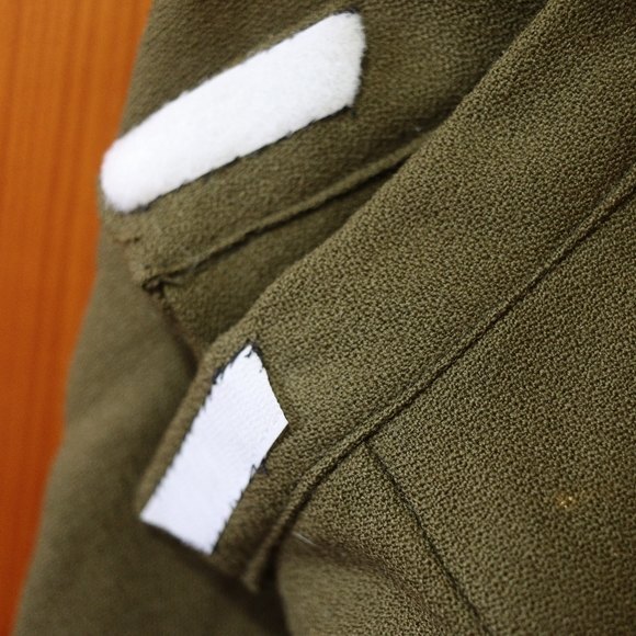 Krivoy Olive Green Wool Blazer Pant Suit Set Vintage Hadesman Style Size 2 - Picture 14 of 16